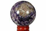 Polished Chevron Amethyst Sphere #124489-1